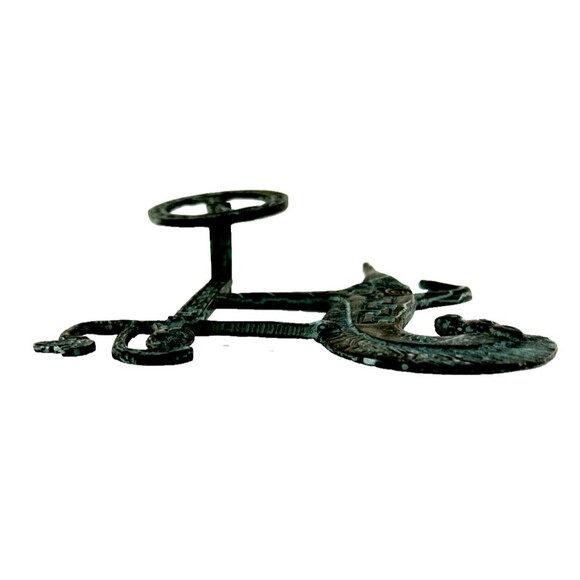 Bronze Chariot of Goddess Athena Sculpture Holding an Owl atop Horse - Picture 11 of 13